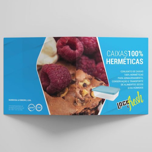 Design de folheto Lock Fresh