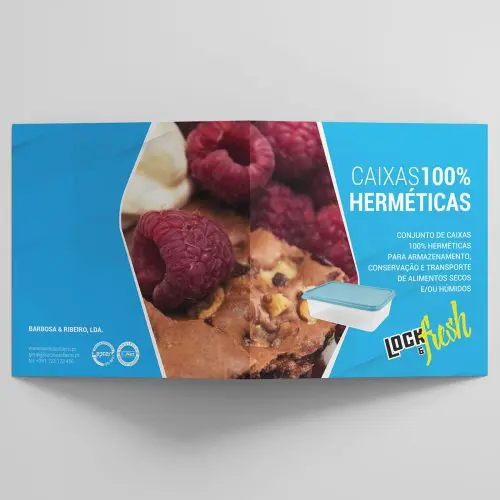 Design de folheto Lock Fresh