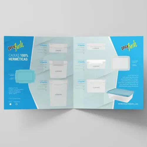 Design de folheto Lock Fresh